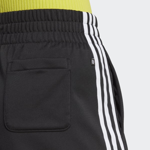 Adidas originals adicolor three stripe sales high waisted shorts in black