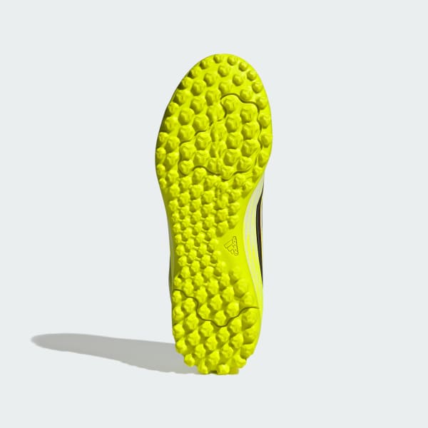 Yellow F50 CLUB Velcro Turf Football Shoes Kids