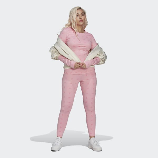Adidas rose print best sale leggings
