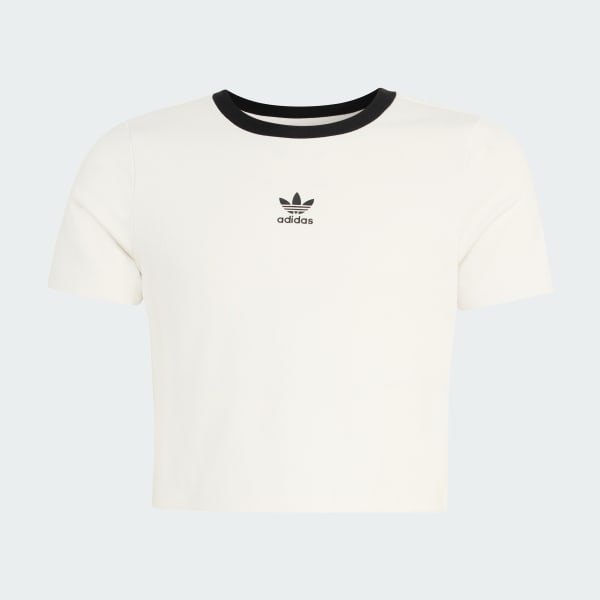 White Tight Mini Rib T-Shirt