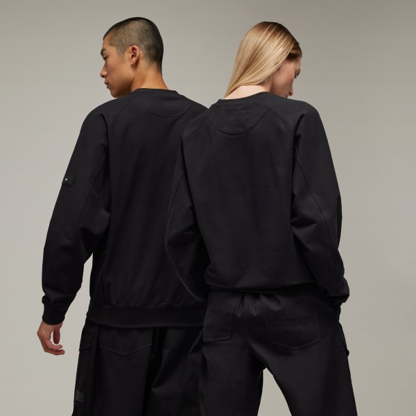 adidas Y-3 Stretch Terry Crew Sweatshirt - Black | Unisex Lifestyle ...