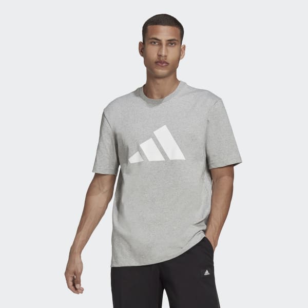 adidas Chicago Blackhawks Reebok Split Squad Graphic Logo Grey T-Shirt Men's