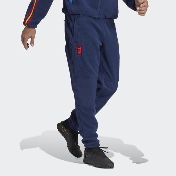 Blauw Spanje Lifestyler Fleece Broek DJ727