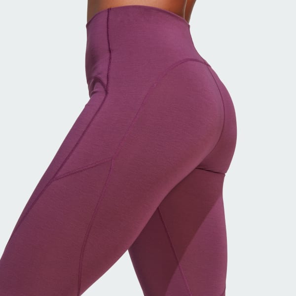 Red adidas by Stella McCartney 7/8 Yoga Leggings