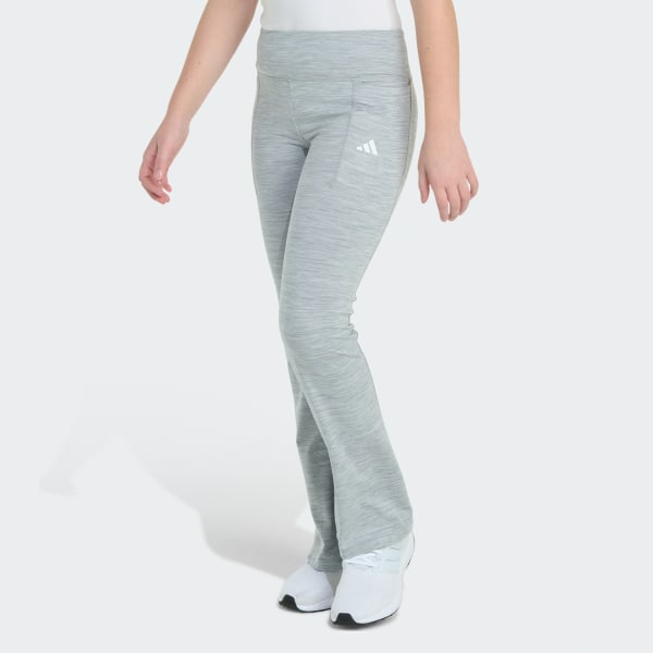 Grey Mélange Flare Leg Pant

