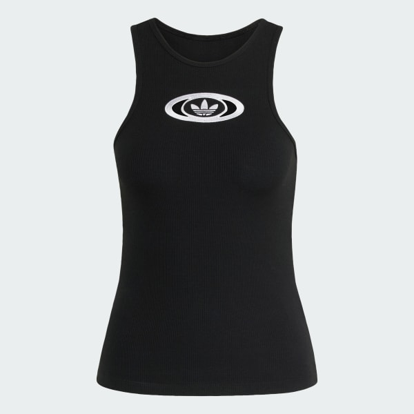 Schwarz adidas Originals Tanktop