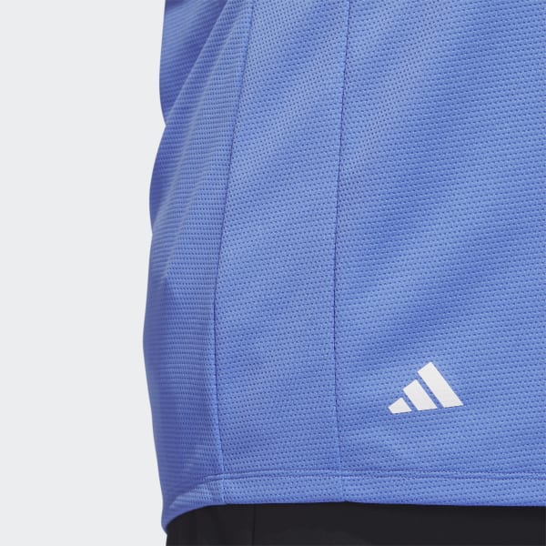 Blauw Texture Golf Poloshirt (Grote Maat)