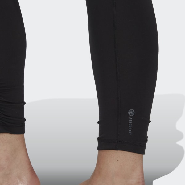 Schwarz Yoga Studio Gathered 7/8-Tight – Große Größen SH529