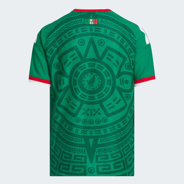 Verde Jersey Local Selección Nacional de México 26 Versión Jugador para Niños