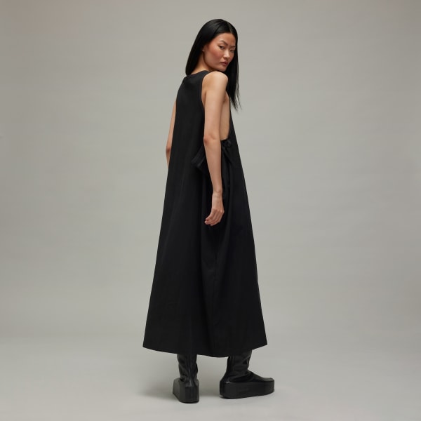 Black Y-3 Washed Twill Dress