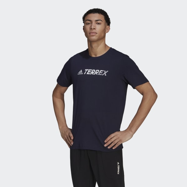 Blauw Terrex Classic Logo T-shirt