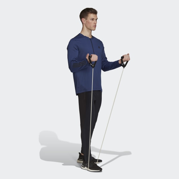 Μπλε Training 1/4-Zip Long Sleeve Tee DVS93