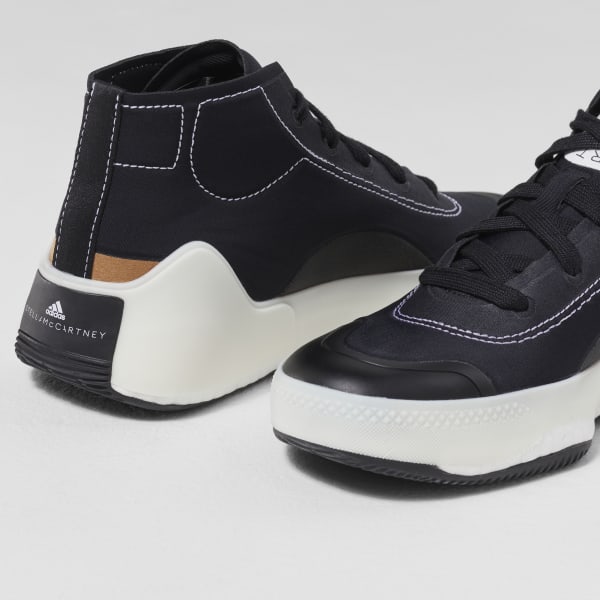 Adidas X Stella McCartney Treino Mid-Cut Core Black High Top Sneakers -  Sneak in Peace