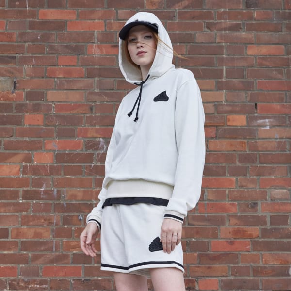 wit French Terry Hoodie (Uniseks) BX425