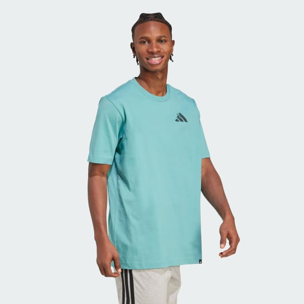 Turquoise Yay Sports Verbiage Graphic Tee