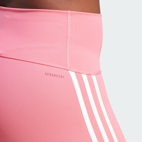 Adidas Women's Big Logo Aeroready Sport Tights Black & Pink Size