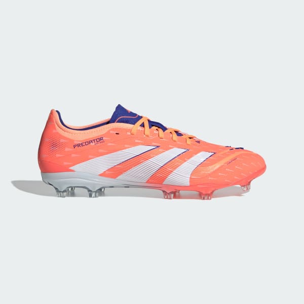 Orange Predator Pro Fußballschuh, feste Böden