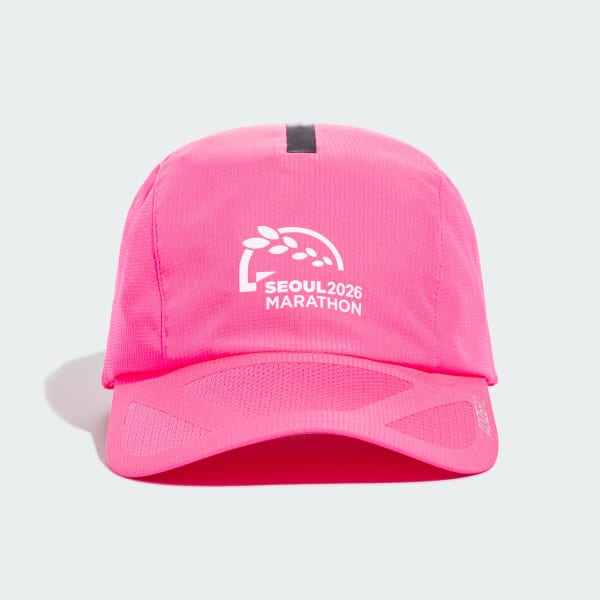Pink 서울마라톤 아디제로 러닝캡