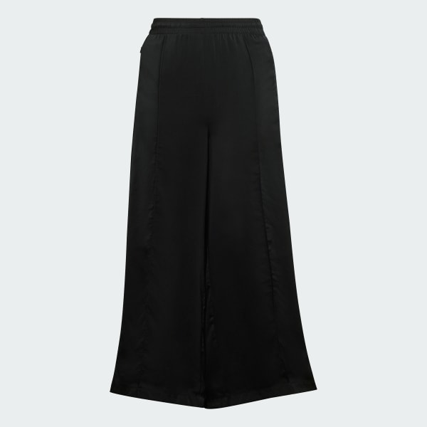 Negro Adibreak Satin Wide Leg Pants (Talla Grande)