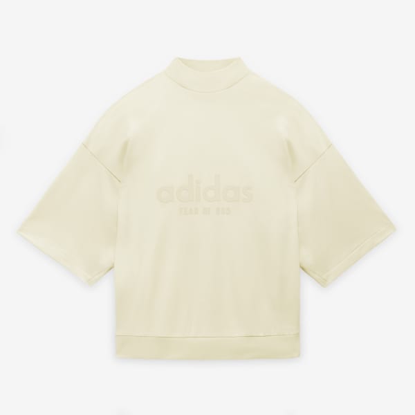 【adidas】FEAR OF GOD ATHLETICS ヘビー 7分袖モックTシャツ adidas FEAR OF GOD Athletics 七分袖 モックTシャツ一 番 安