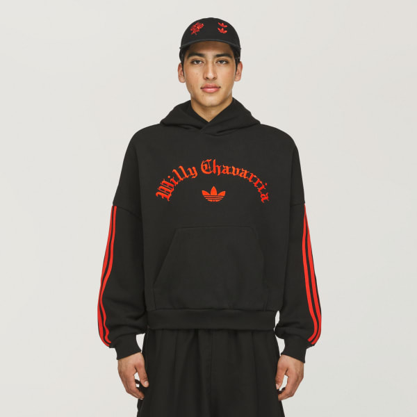 Noir Sweat-shirt à capuche en maille épaisse Chavarria