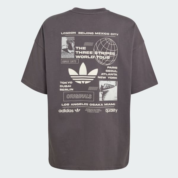 Grey TOUR GRAPHIC TEE