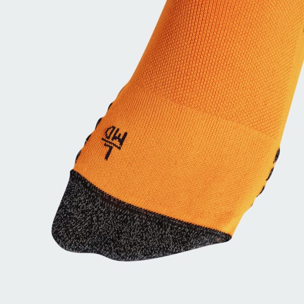 Orange adidas soccer socks store