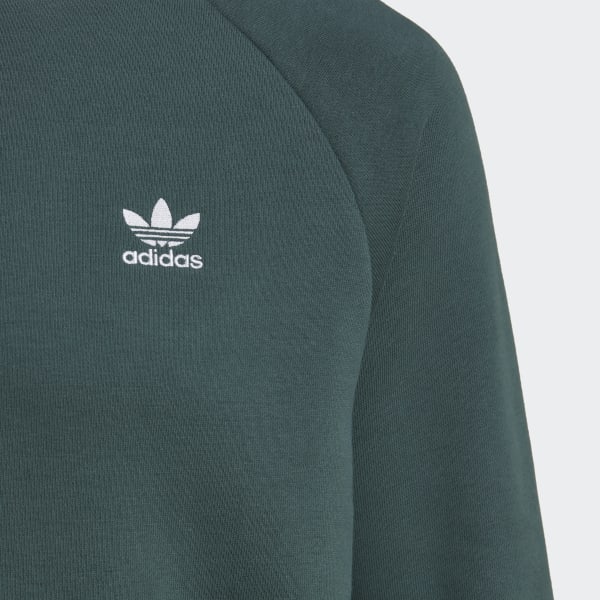 Gronn Adicolor Essentials Trefoil Crewneck Genser JKZ50