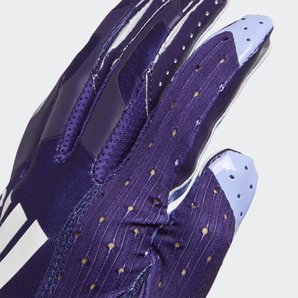 purple adidas football gloves