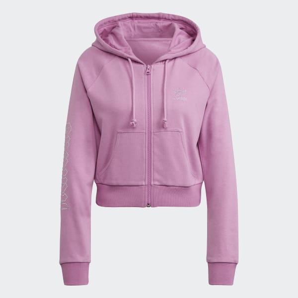 Paars adidas 2000 Luxe Cropped Sportjack