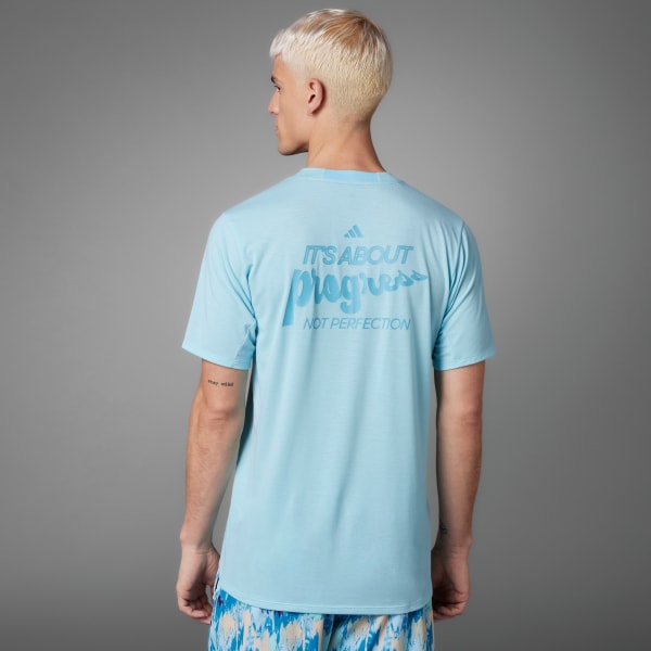 Blue Lift Your Mind Designed for Training Graphic T-Shirt