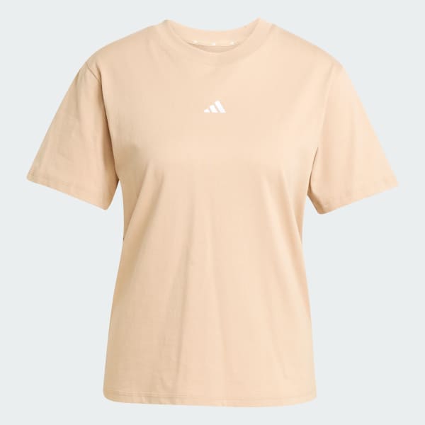 Castanho T-shirt de Algodão Essentials