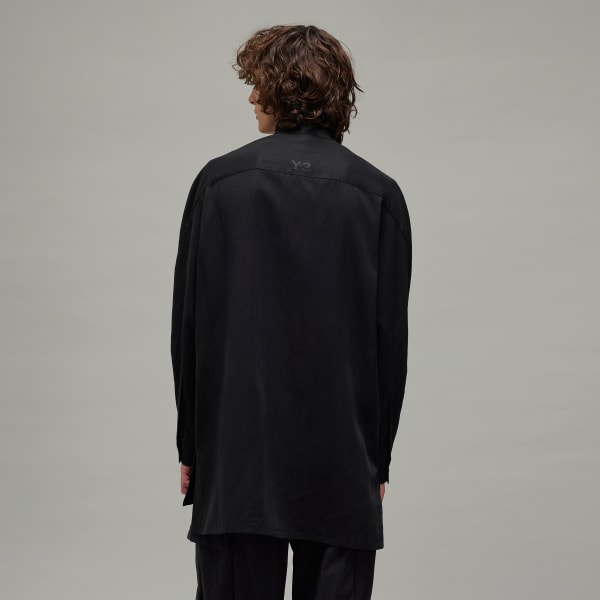アディダス Y-3 WASHED TWILL OVERSHIRT - ブラック