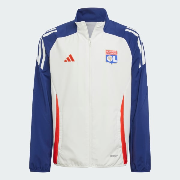 Hvid Olympique Lyonnais Tiro 24 Presentation Track Top Kids