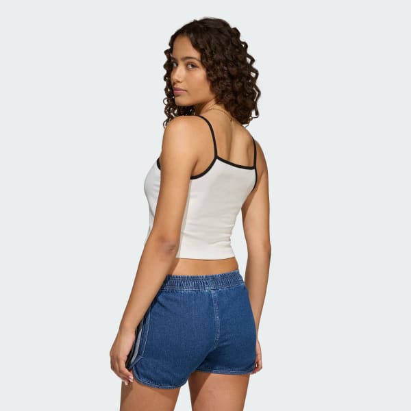 Branco CAMISOLA DE ALÇAS SLIM MINI