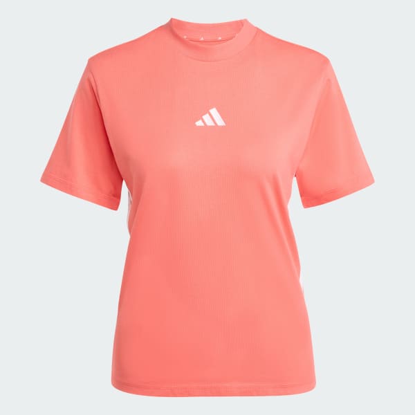Rosa Essentials 3-Stripes Cotton T-skjorte