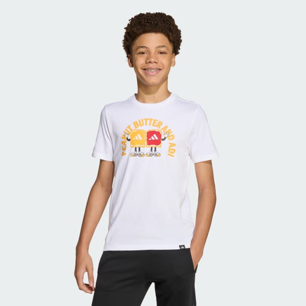Blanco Polera Estampada Niños