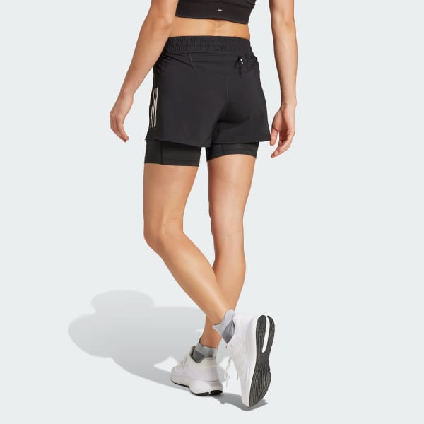 Zwart Own the Run Climacool 2-in-1 Short