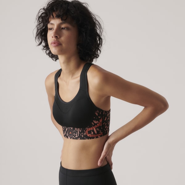 hnědá Podprsenka adidas by Stella McCartney TruePace High Support Sports