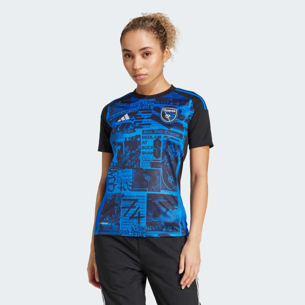 adidas San Jose Earthquakes 25/26 Home Jersey - Black | Free