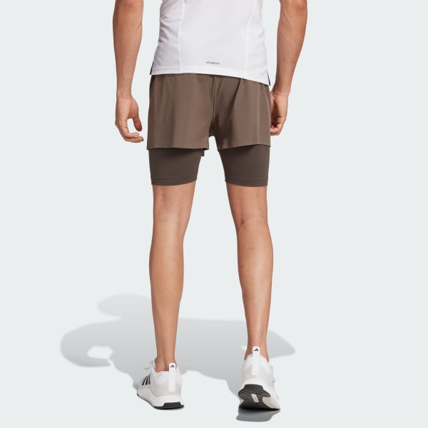 Green HEAT.RDY Two-in-One HIIT Shorts