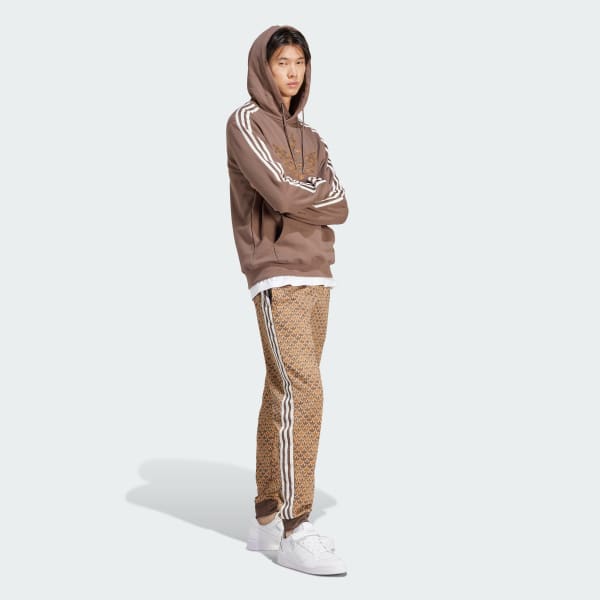 adidas Sudadera con Gorro Estampada Classic Mono Cafe adidas Mexico