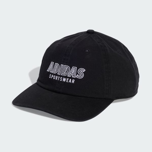 Black adidas House Of Tiro Graphic Washed Cap