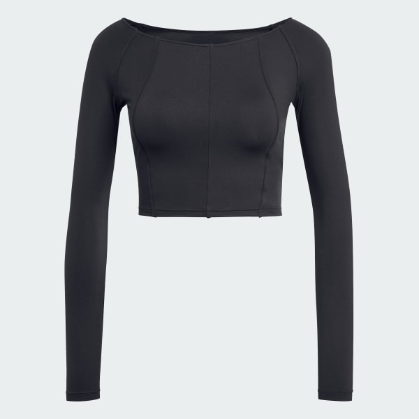 cerná Tričko Yoga Long Sleeve