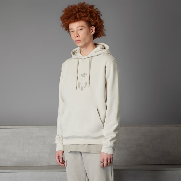 Beige Polera con Capucha Messi