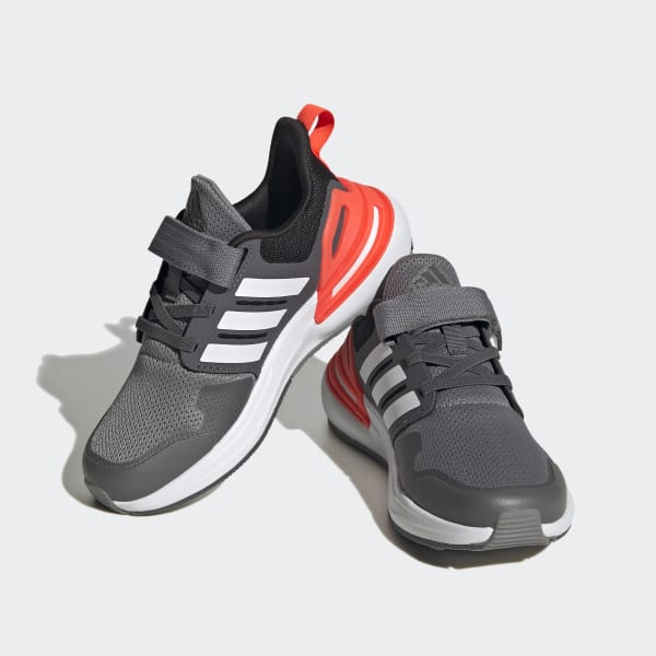 gris Chaussure à lacets élastiques et scratch RapidaSport Bounce