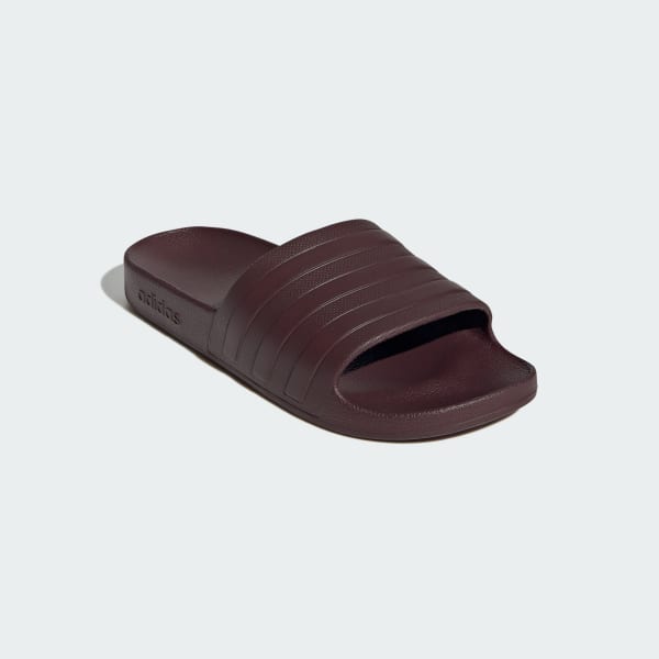 Burgundy Adilette Aqua Slides