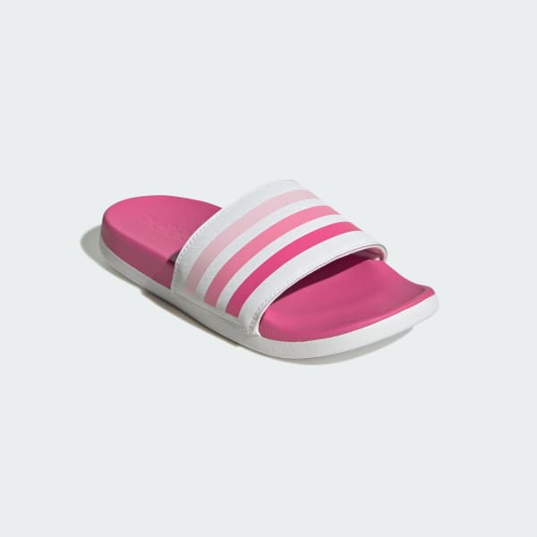 White Adilette Comfort Slides Kids