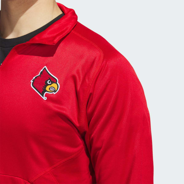 Adidas Men's Louisville Cardinals Sideline Fashion Pullover Hoodie