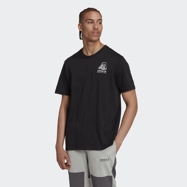 Black adidas Adventure Winter T-Shirt VT977